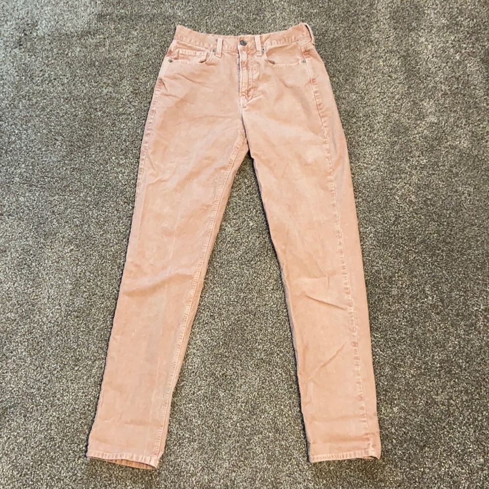 American eagle corduroy pink jeans